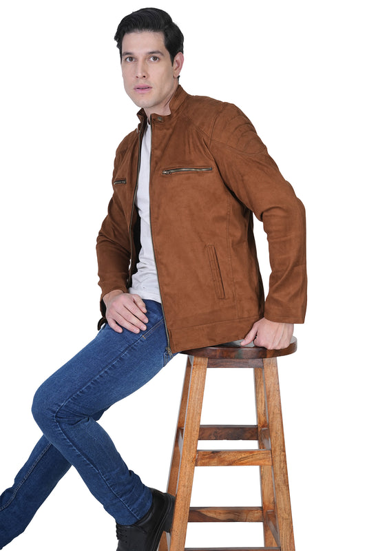 Bold Union Men's Brown Winter Zip Jacket