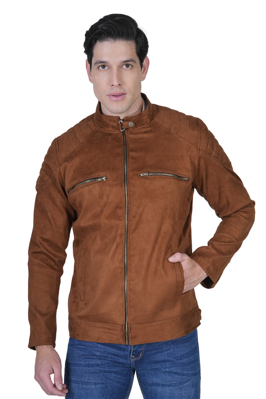 Bold Union Men's Brown Winter Zip Jacket