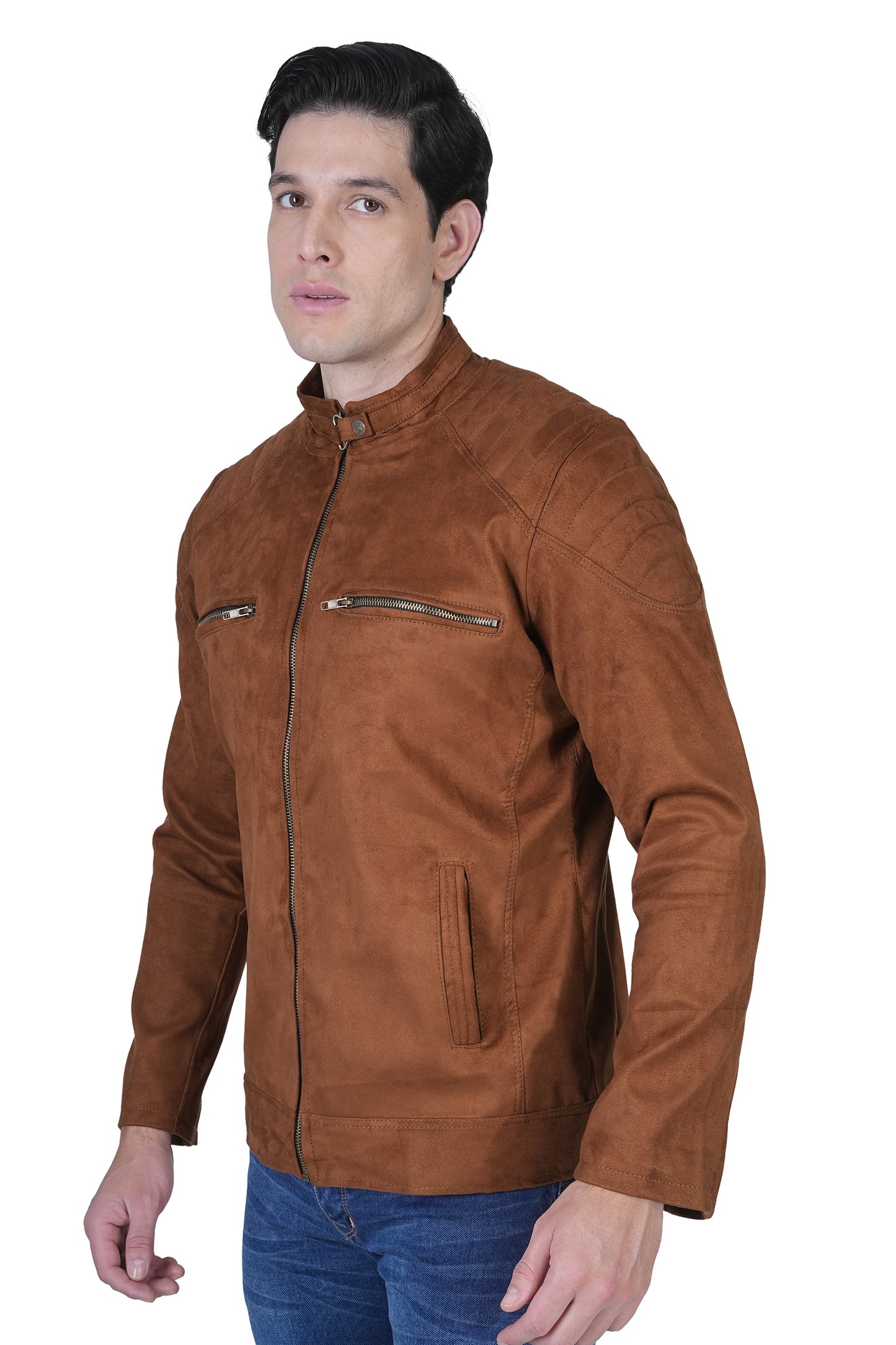 Bold Union Men's Brown Winter Zip Jacket