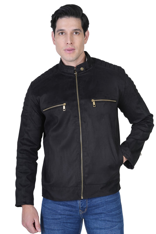 Bold Union Men's Suede Faux Leather Jacket