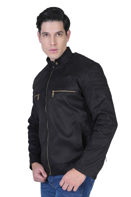 Bold Union Men's Suede Faux Leather Jacket