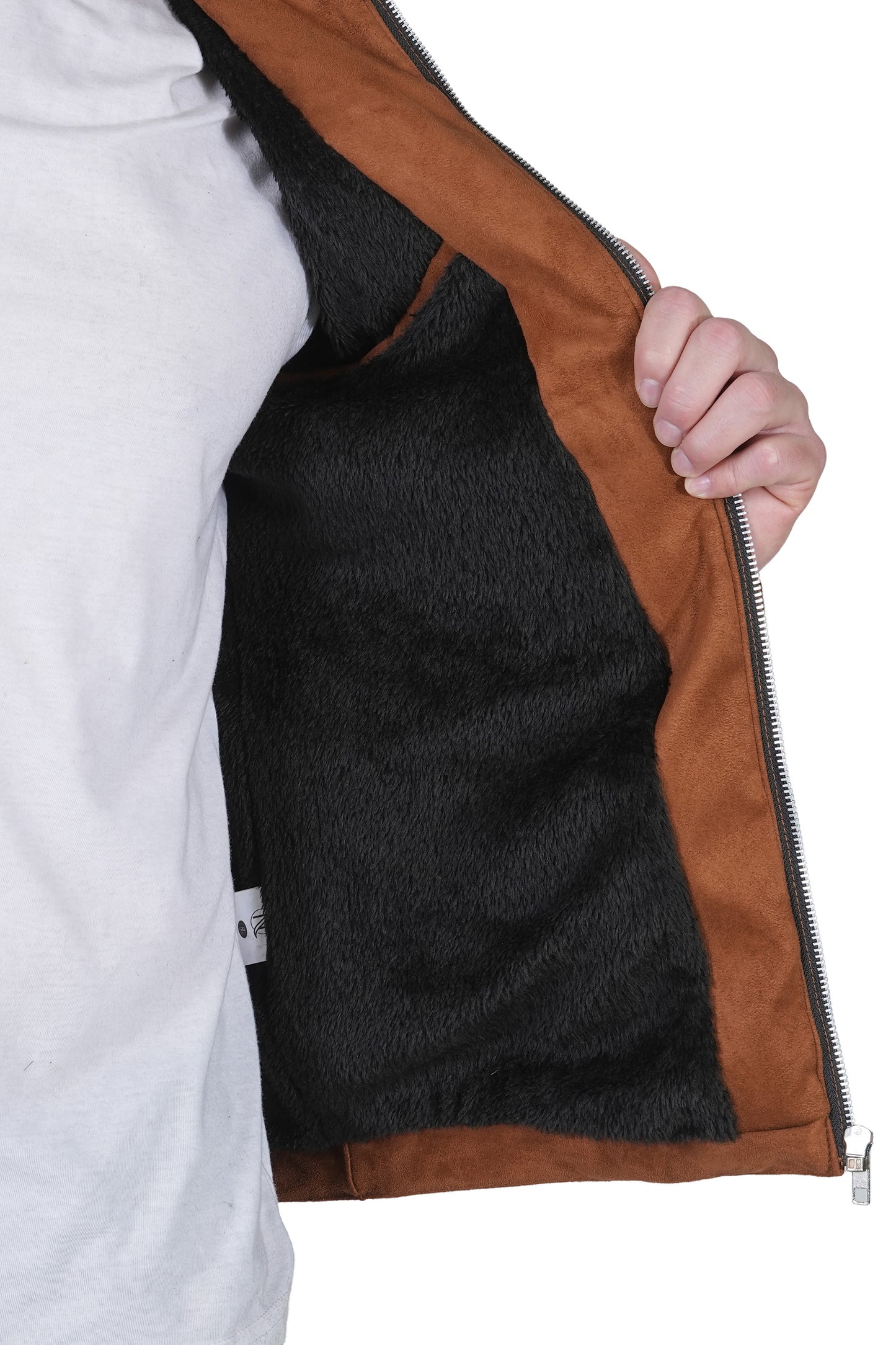 Bold Union Men's Brown Faux Suede Jacket